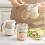 Minimalist Glass Spice Jars with Lids and Spoons