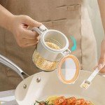 Minimalist Glass Spice Jars with Lids and Spoons