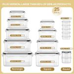 50-Piece Airtight Food Storage Container Set