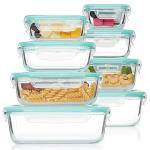Vtopmart 8-Pack Glass Food Storage Containers with Lids