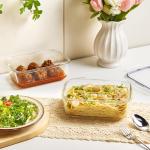 Vtopmart 2-Pack Large Glass Storage Containers with Lids