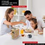 Airtight Cereal Storage Containers - 4 Pack