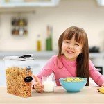 Airtight Plastic Cereal Storage Containers - Set of 4