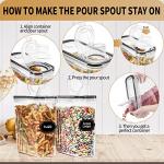4-Piece Airtight Cereal Storage Containers Set