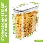 Airtight Cereal Storage Containers - 4 Pack