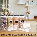 4-Piece Airtight Cereal Storage Containers Set