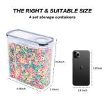 Airtight 4-Piece Cereal Storage Container Set