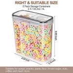 Airtight Cereal Storage Containers Set with Labels