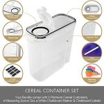 Airtight Cereal Storage Containers Set with Labels