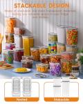 KEMETHY 24-Piece Airtight Food Storage Set