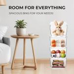 Clear Stackable Storage Bins for Pantry and Toys