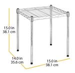 Whitmor Metal Wire Shelving Unit with Basket
