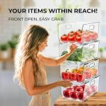 Clear Stackable Storage Bins for Pantry and Toys