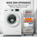 Large Stackable Storage Bins - 4 Pack