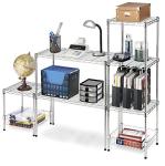 Whitmor 2-Wire Metal Shelving Unit with Basket