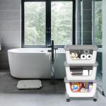 5 Pack Stackable Storage Bins with Wheels