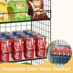 4-Pack Stackable Wire Baskets for Pantry Organization