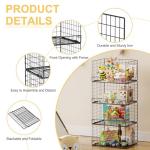 4-Pack Stackable Wire Baskets for Pantry Organization