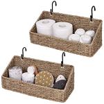 Woven Seagrass Wall Baskets for Easy Storage