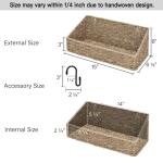 Woven Seagrass Wall Baskets for Easy Storage