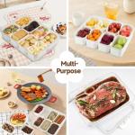 8-Compartment Snack and Veggie Storage Container
