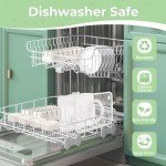 LUXEAR Divided Snack Tray Set with Lid