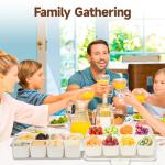 8-Compartment Snack and Veggie Storage Container