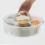 Divided Snack Serving Tray with Lid and Handle