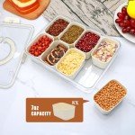 Reusable Divided Snack Tray with Lid - 2 Pack