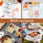 Reusable Divided Snack Tray with Lid - 2 Pack