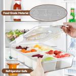 8-Compartment Snack and Veggie Storage Container