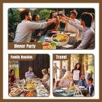 Divided Snack Serving Tray with Lid and Handle