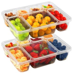 Snackle Box Container Set - 7 Compartment Trays
