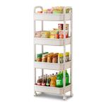 4-Tier Rolling Utility Cart with Locking Wheels