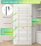 9-Tier Over-Door Pantry Organizer with Deep Baskets