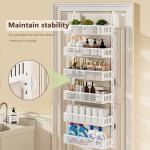 6-Tier Over Door Pantry Organizer with Baskets