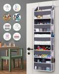Over Door Organizer with 5 Pockets & Clear Window