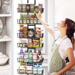 8-Tier Over the Door Pantry Organizer with Baskets