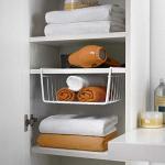 Tebery 2 Pack Under Shelf Wire Storage Baskets
