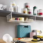 Tebery 2 Pack Under Shelf Wire Storage Baskets