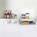 8-Pack Under Shelf Storage Baskets - Black