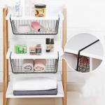 8-Pack Under Shelf Storage Baskets - Black