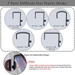 Bedside Hanging Organizer with Hooks - Black