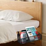 Bedside Hanging Organizer with Hooks - Black