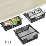 Hanging Pullout Drawer Organizer - 3 Pack