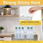 2 Pack Under Desk Hanging Drawers - Clear Acrylic