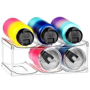 Stackable Water Bottle Organizer for Home Storage
