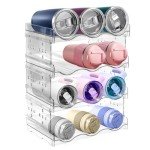 Stackable 4-Tier Water Bottle Organizer Rack