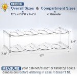 Stackable Water Bottle Organizer for 40 oz Tumblers