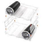 Stackable 4-Tier Water Bottle Organizer Rack